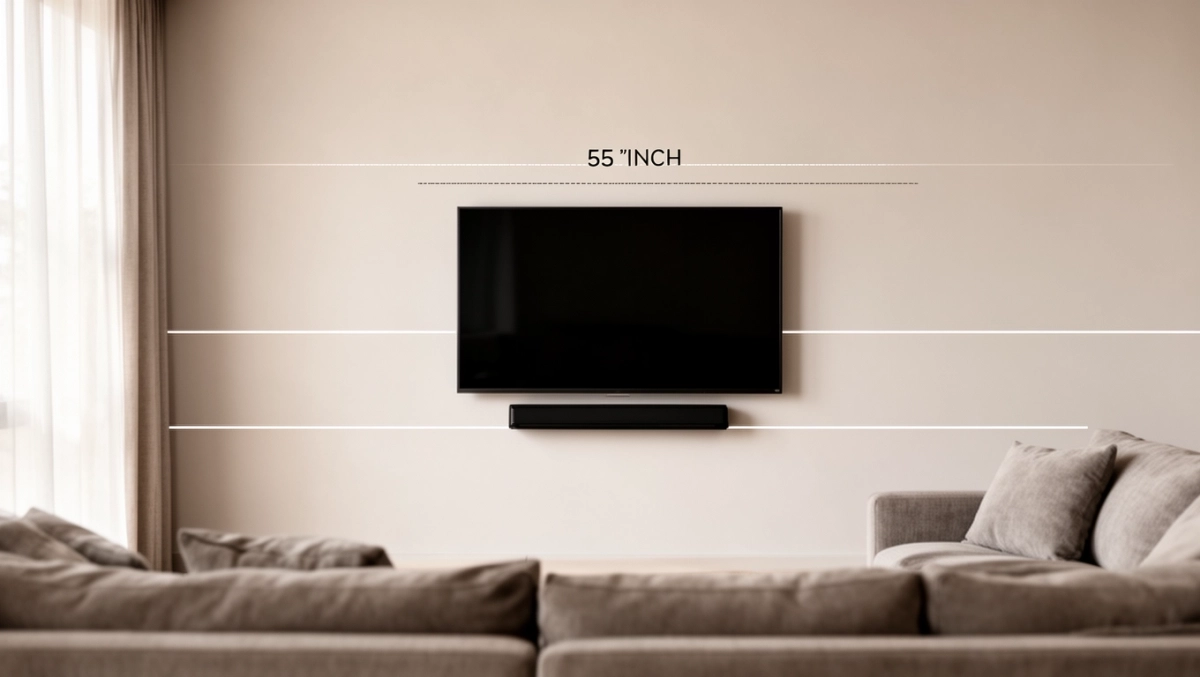 Na jakiej wysokości telewizor 55 cali na ścianie