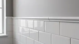 Jak wykończyć płytki w połowie ściany