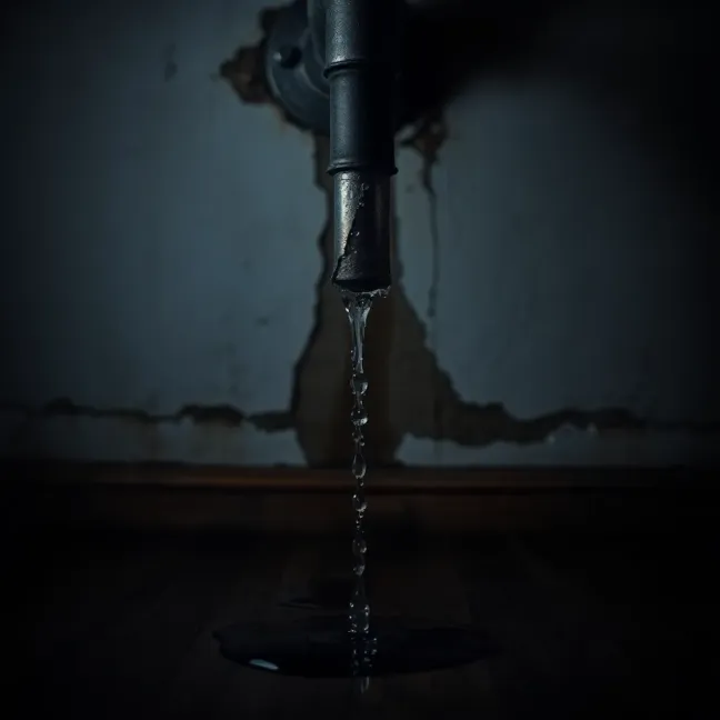 Pęknięta rura w ścianie kto odpowiada